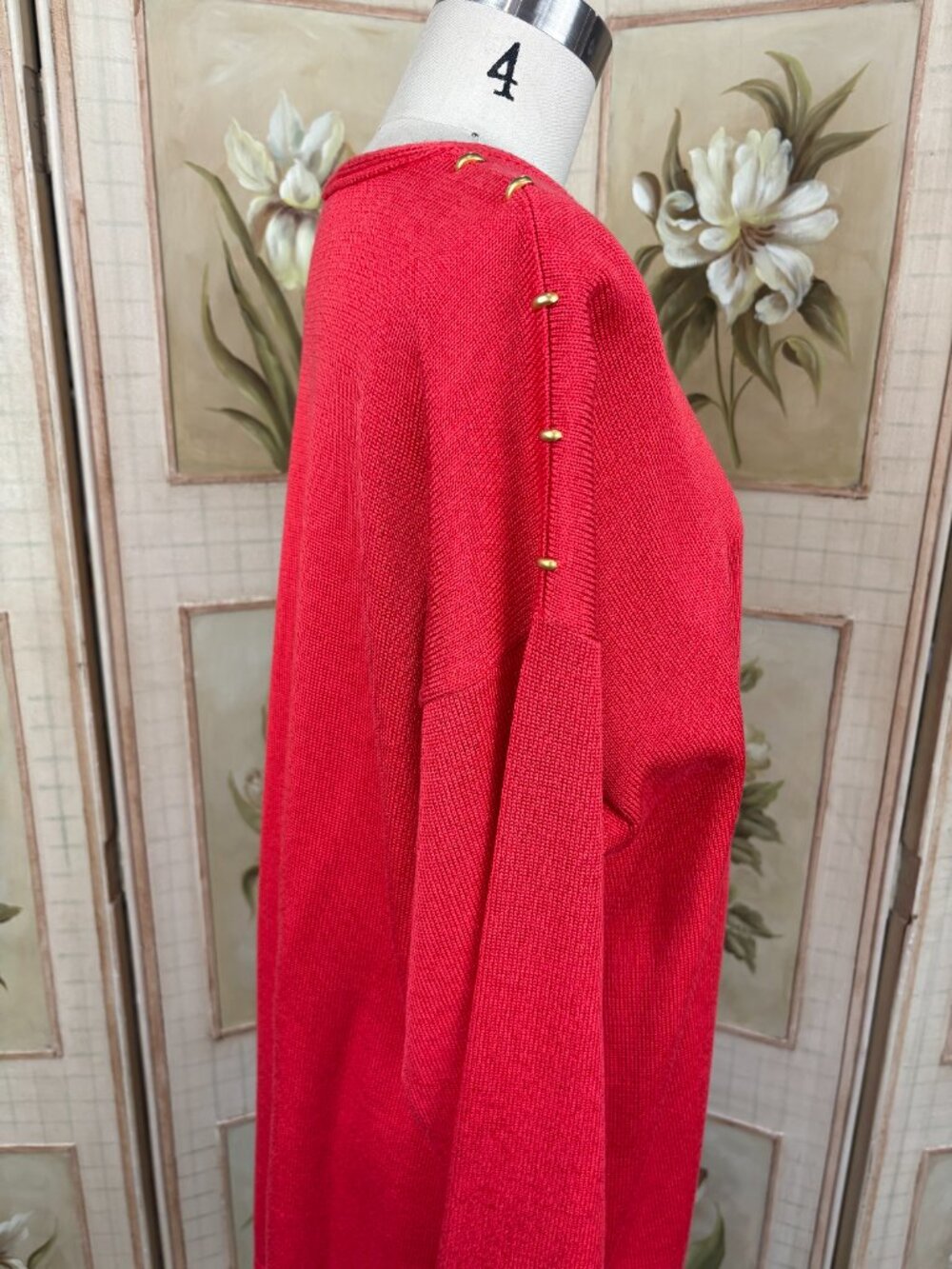Vintage Escada Sweater, Red - Picture 2 of 5